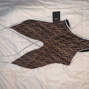 Brand new Fendi one piece swim suit